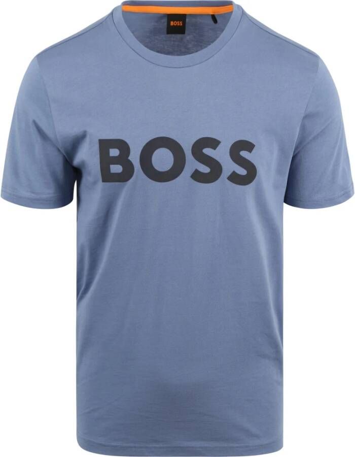 Boss T-shirt Logo Blauw - Foto 1