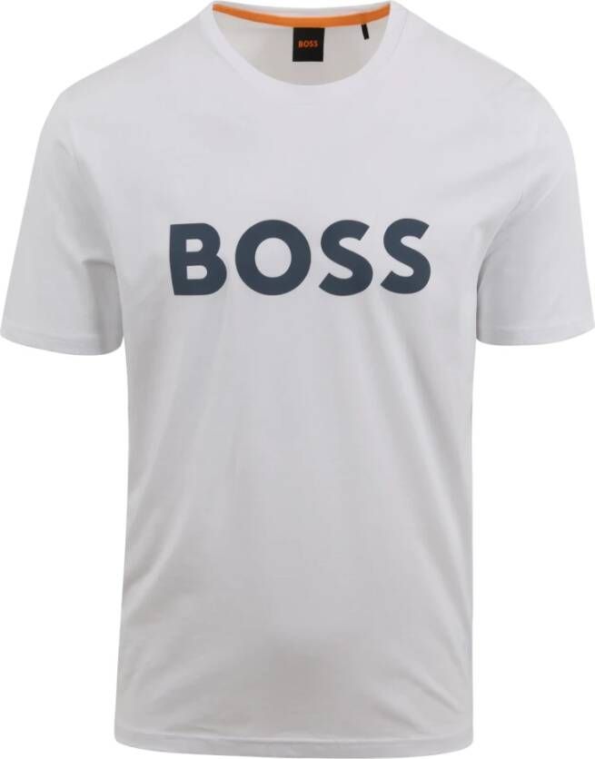 Boss Jersey Thinking 1 Heren T-shirt White Heren