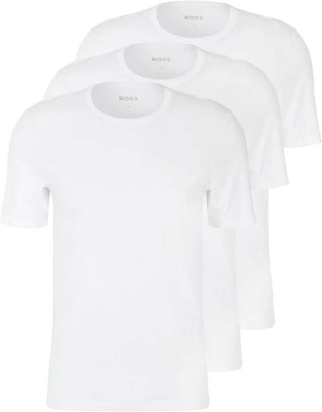 Hugo Boss T-shirt modern 3-pack humor Wit Heren