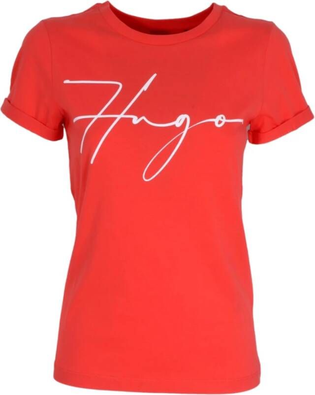 Hugo Boss T-shirt Rood Dames
