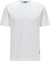 Hugo Boss Regular Fit Katoenen T-Shirt met Rubberen Logo White Heren - Thumbnail 1