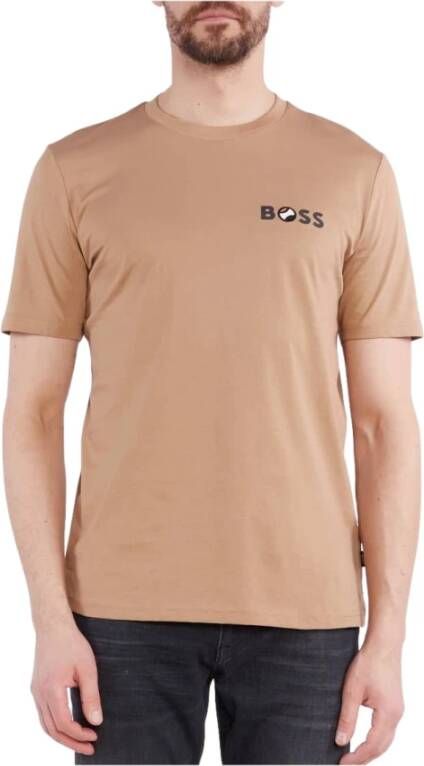 Hugo Boss T-Shirts Beige Heren