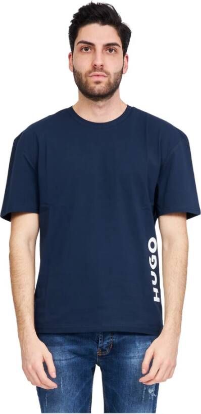 HUGO Relaxed fit T-shirt met labelprint - Foto 2