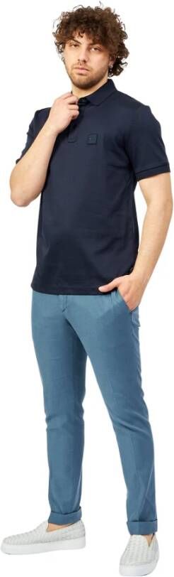 Hugo Boss T-Shirts Blauw Heren