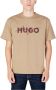Hugo Boss Heren Bruine Print T-shirt Brown Heren - Thumbnail 3