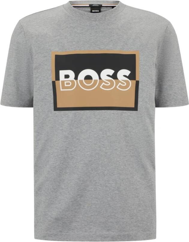 Hugo Boss T-Shirts Grijs Heren