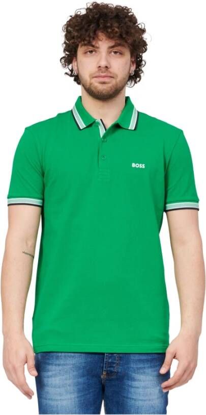 Hugo Boss T-Shirts Groen Heren