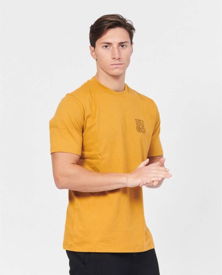 Hugo Boss T-Shirts Oranje Heren