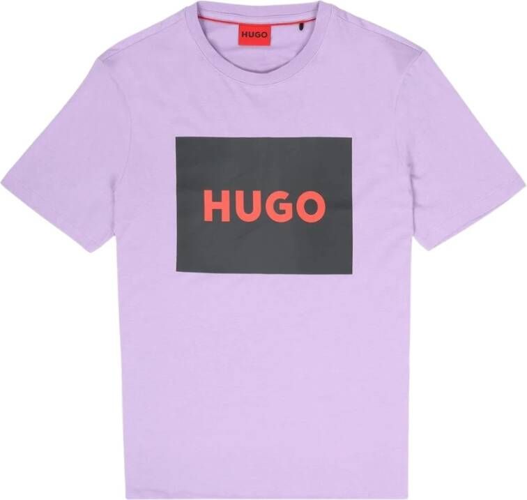 HUGO T-shirt met labelprint model 'DULIVE222'