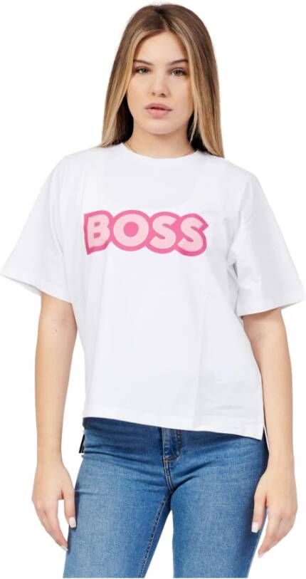 Hugo Boss T-Shirts Wit Dames
