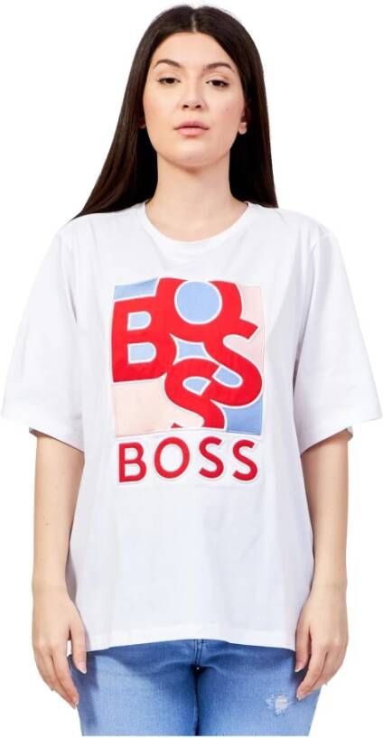 Hugo Boss T-Shirts Wit Dames