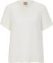 Boss T-shirt met geribde ronde hals model 'Ilyeana' - Thumbnail 2