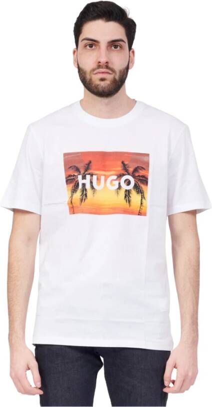 HUGO T-shirt met ronde hals model 'Dulive'