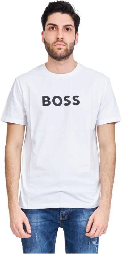 Hugo Boss T-Shirts Wit Heren