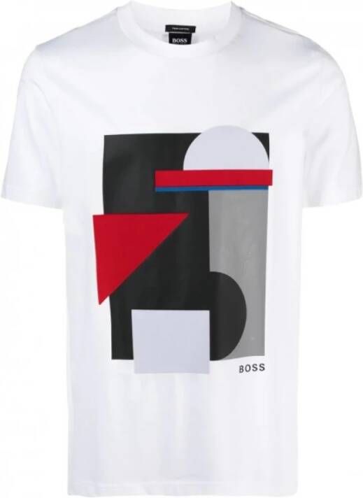 Hugo Boss T-Shirts Wit Heren