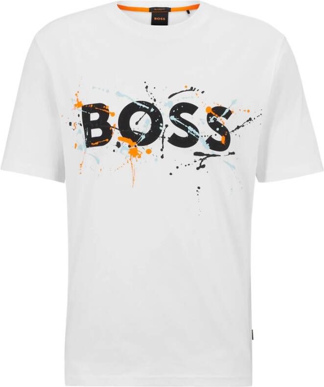 Hugo Boss T-Shirts Wit Heren