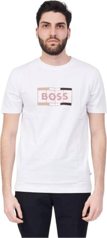 Hugo Boss Katoenen T-shirt White Heren