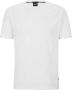 Boss Casual T-Shirt met Logo Applicatie White Heren - Thumbnail 2