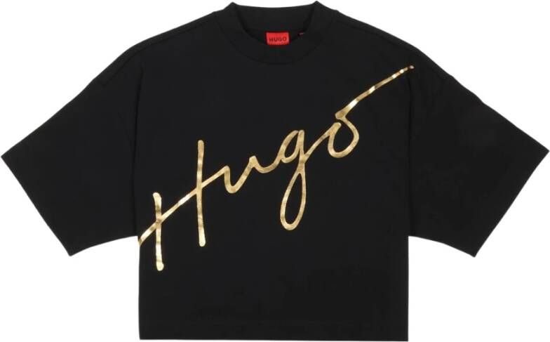 Hugo Boss T-Shirts Zwart Dames