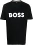 Boss T-shirt met applicatie met labelstitching model 'Tiburt' - Thumbnail 2