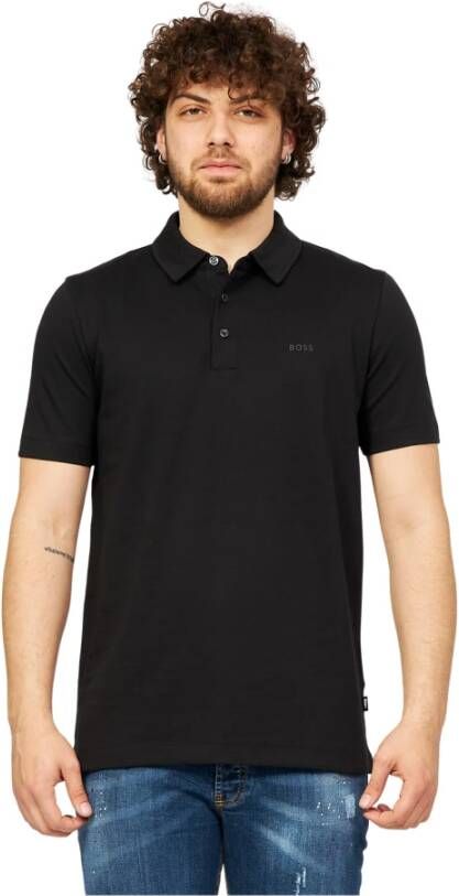 Hugo Boss T-Shirts Zwart Heren