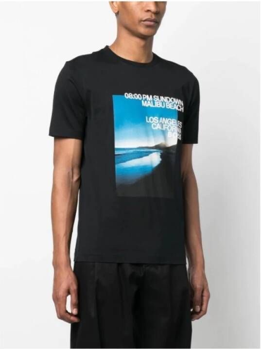 Hugo Boss T-Shirts Zwart Heren