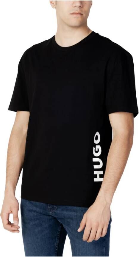 Hugo Boss T-Shirts Zwart Heren