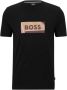 Hugo Boss Katoenen T-shirt Black Heren - Thumbnail 1