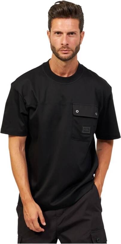 Hugo Boss T-shirts en Polos Zwart Black Heren