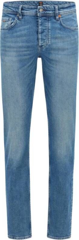 Hugo Boss tapered fit jeans Blauw Heren