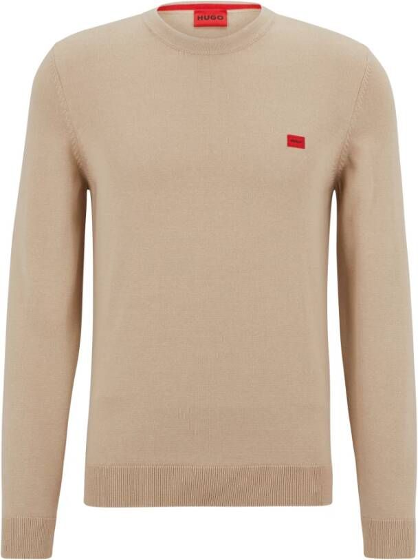 Hugo Boss Truien met ronde hals Beige Heren