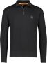 Hugo Boss Zwarte Katoenen Sweatshirt met Halve Rits Black Heren - Thumbnail 2