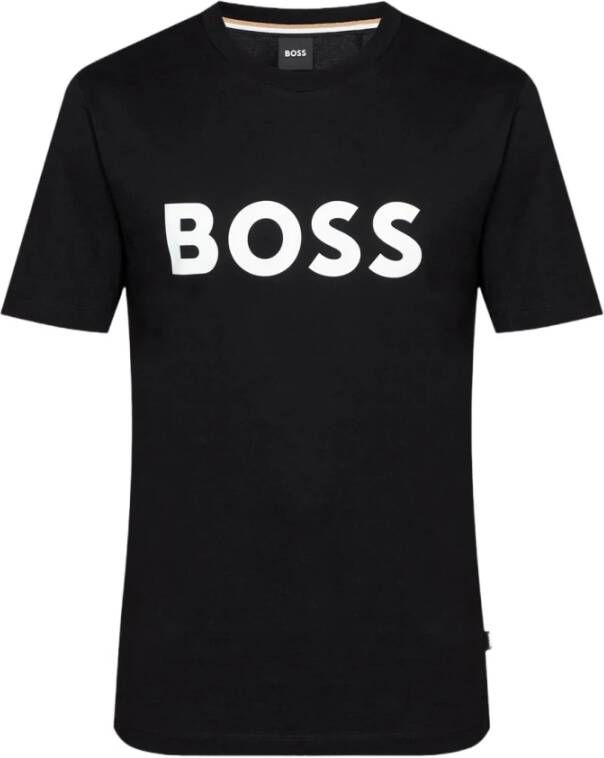 Hugo Boss Zwarte Tiburt T-shirt voor heren van Zwart Heren