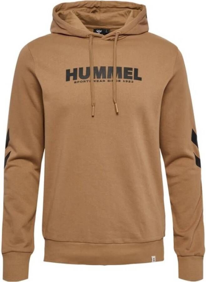 Hummel Legacy Logo Hoodie Bruin Heren