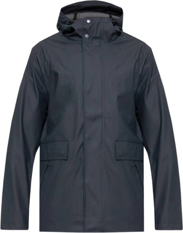 Hunter Rain coat Blauw Heren