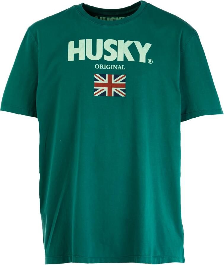 Husky Original Korte Mouw Katoenen T-shirt Green Heren