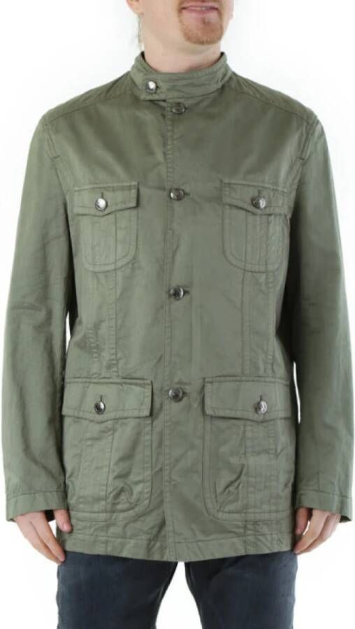 Husky Original Groene Katoenen Knoopjasje Lente Zomer Green Heren