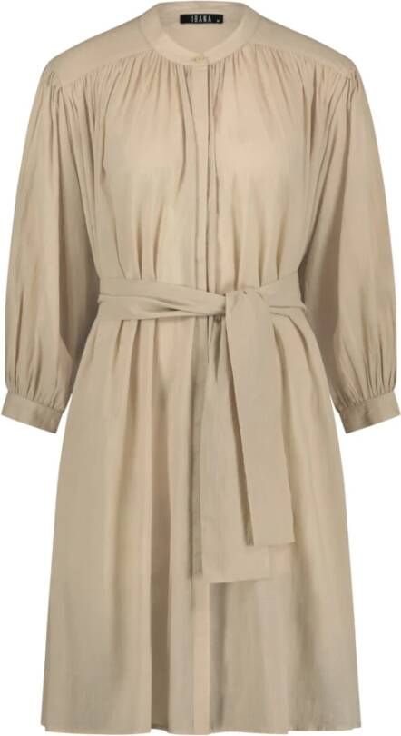 Ibana Diren jurk beige 302320062 Beige Dames
