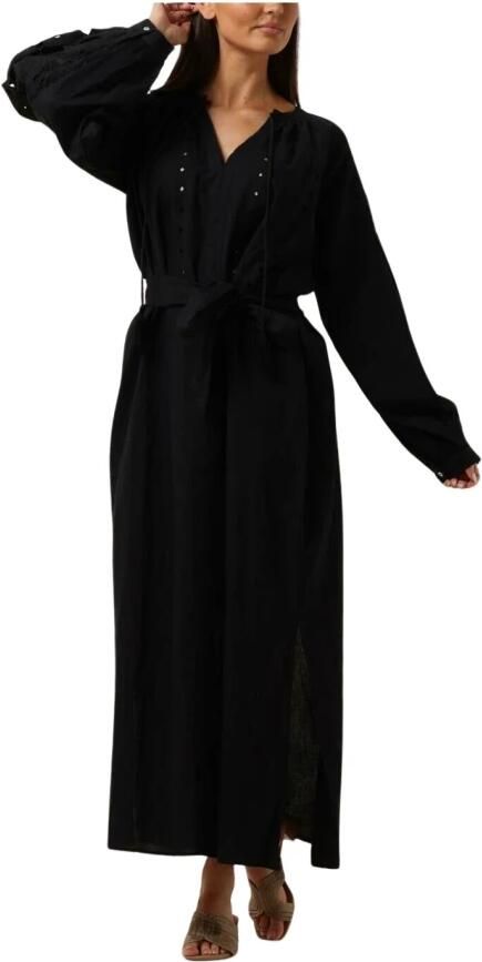 Ibana Elegante Zwarte Midi Jurk Black Dames - Foto 3