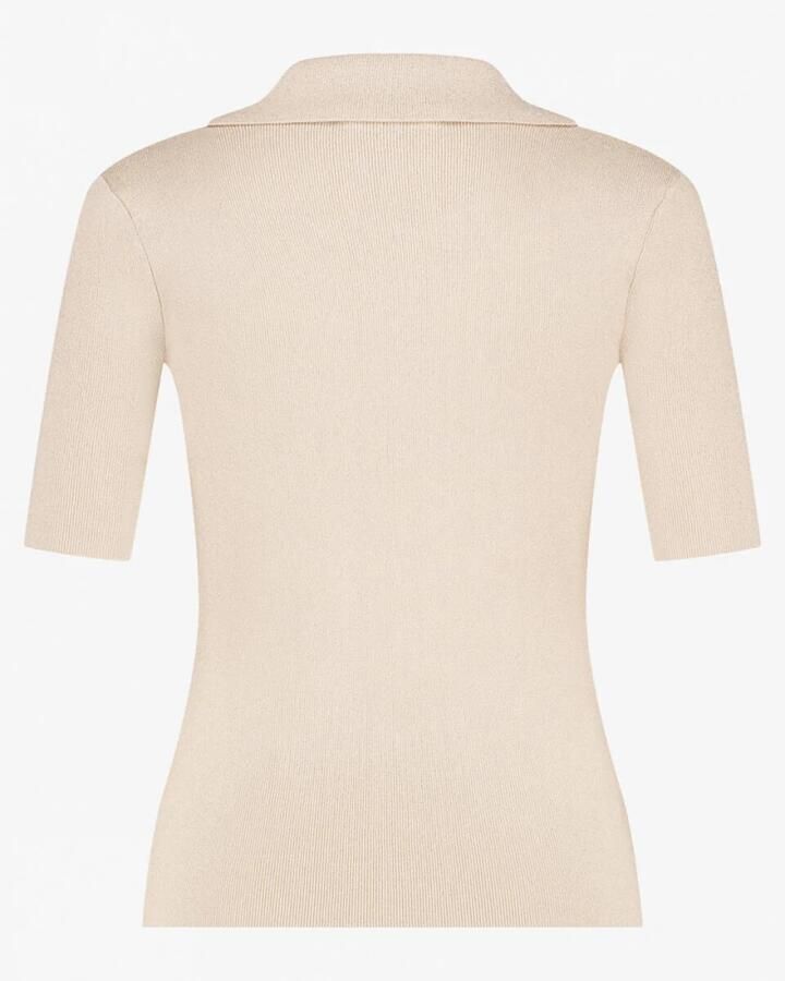 Ibana Lurex top met knopen Trirella naturel - Foto 5