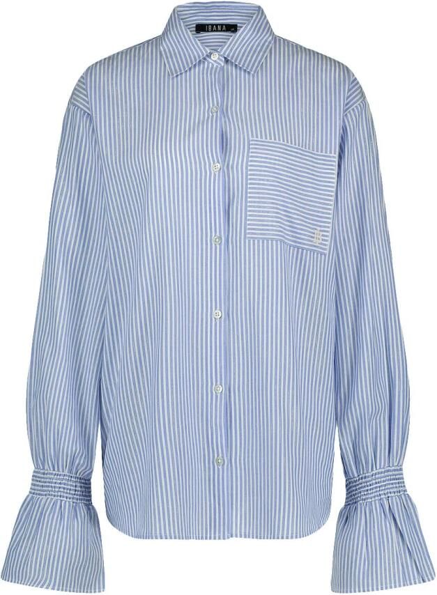 Ibana Lange Mouw Talya Blouse Blue Dames - Foto 3