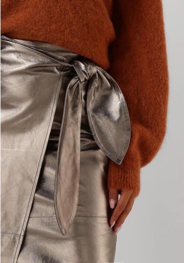 Ibana Metallic Midirok voor Stijlvolle Avonden Gray Dames - Foto 4