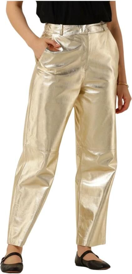 IBANA Dames Broeken Perfecta Metallic Goud - Foto 5
