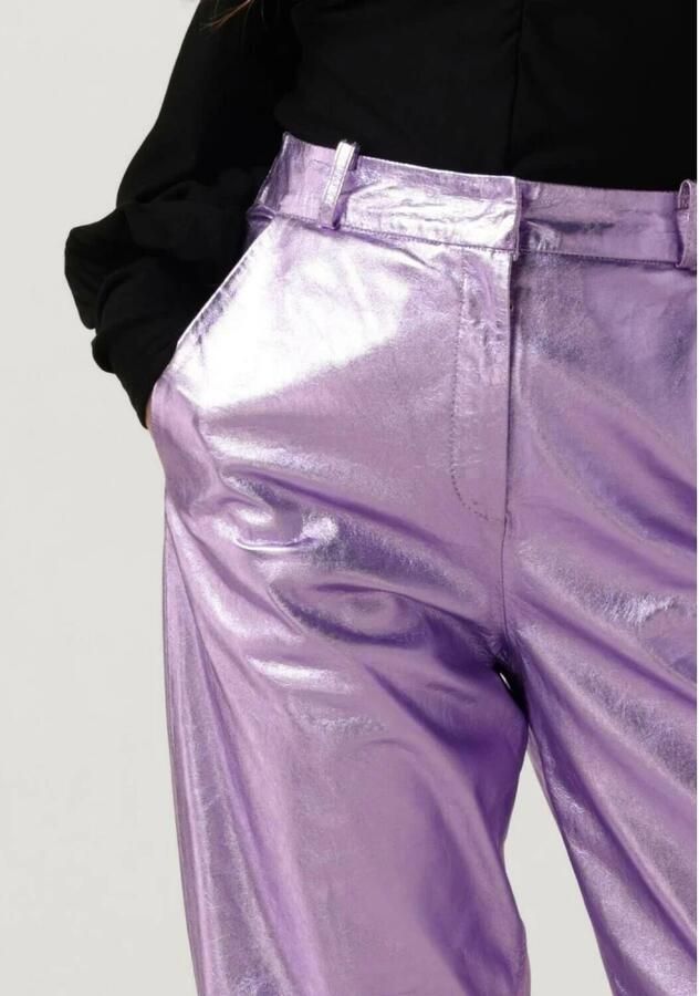 Ibana Paarse Metallic Broek Perfecta Purple Dames