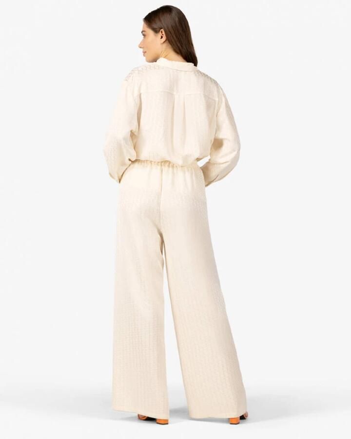 Ibana Wijde Ecru Paline Broek Beige Dames - Foto 6