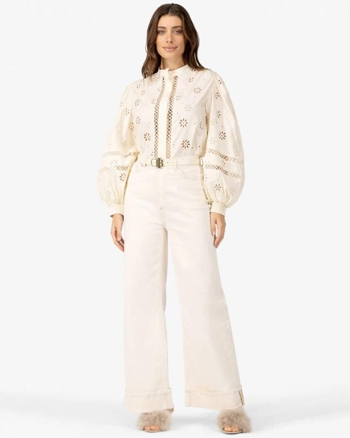 Ibana Portia Stijlvolle Broek White Dames - Foto 3