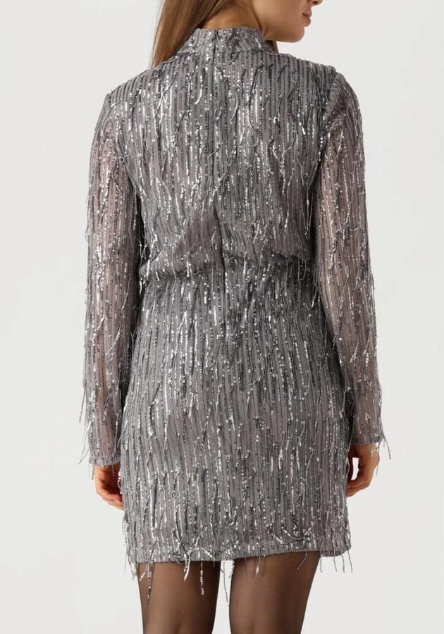 Ibana Sprankelende Grijze Pailletten Mini Jurk Gray Dames - Foto 6