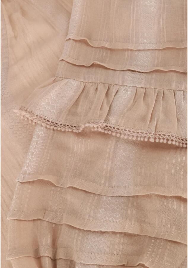 Ibana Stijlvolle Beige Blouse met Ruches Beige Dames