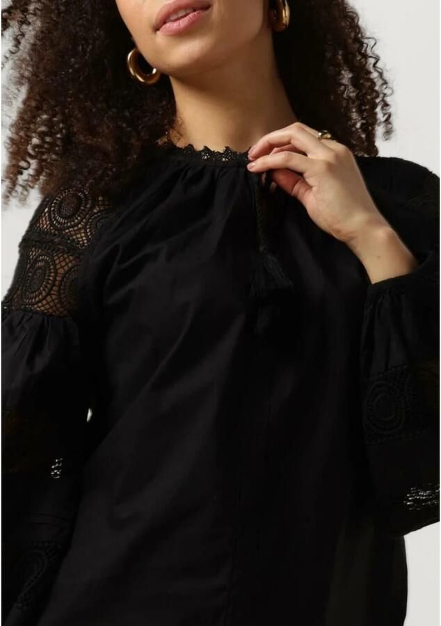 Ibana Zwarte Kant Blouse Tasmia Black Dames - Foto 4