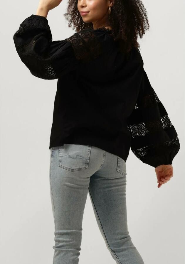 Ibana Zwarte Kant Blouse Tasmia Black Dames - Foto 5
